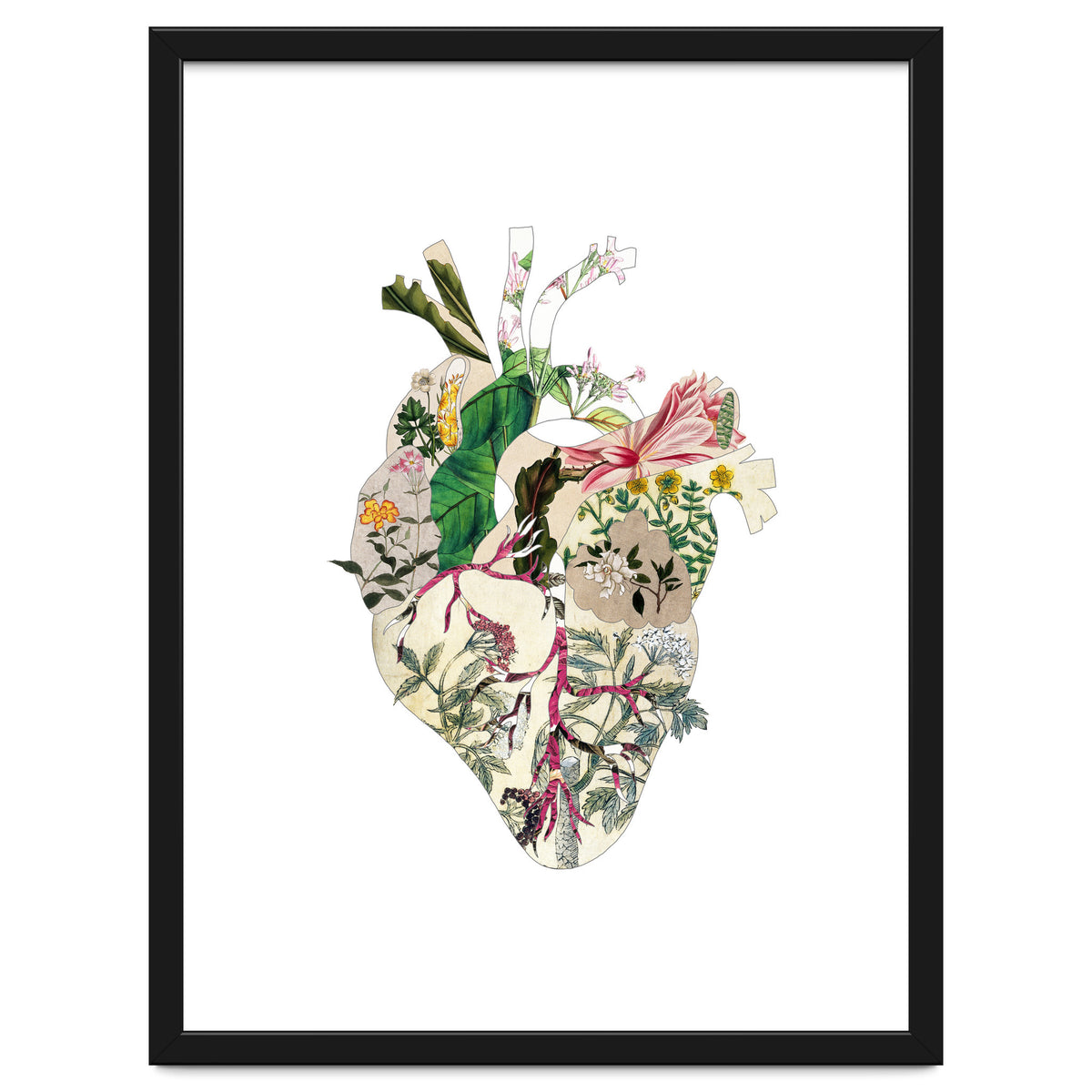 Vintage Botanical Heart