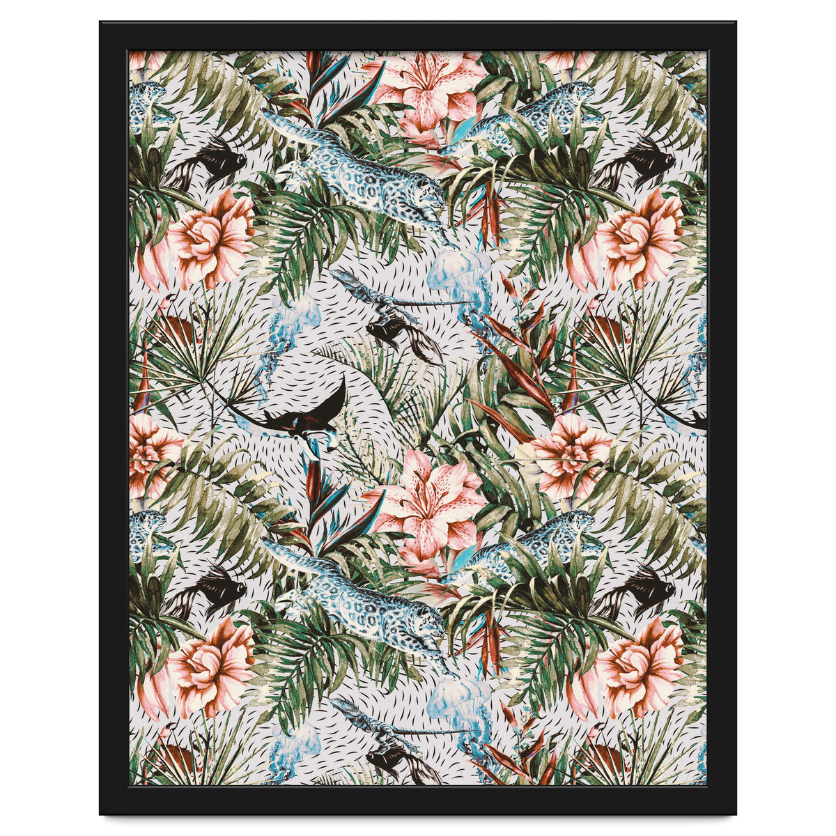 Paradisiacal flora and fauna