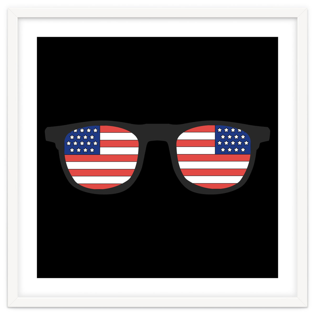 4th Of July, USA Glasses.