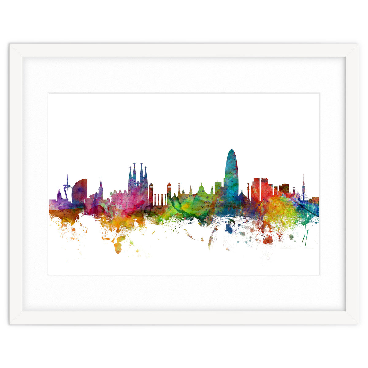 Barcelona Spain Skyline