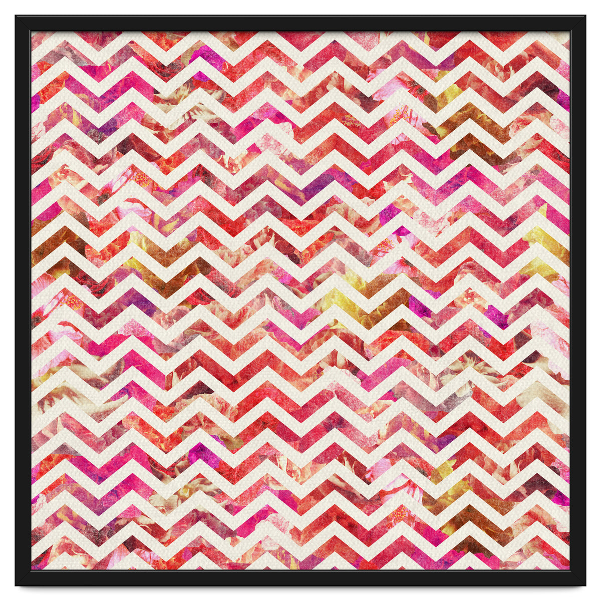 Floral Chevron