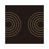 Golden circles | abstract minimal (Print Only) thumbnail