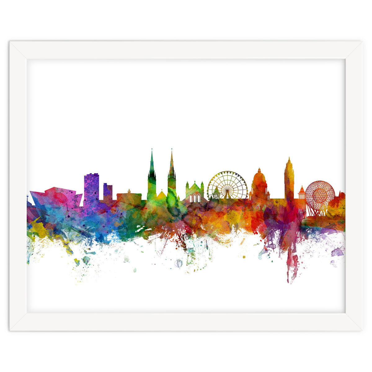 Belfast Northern Ireland Skyline