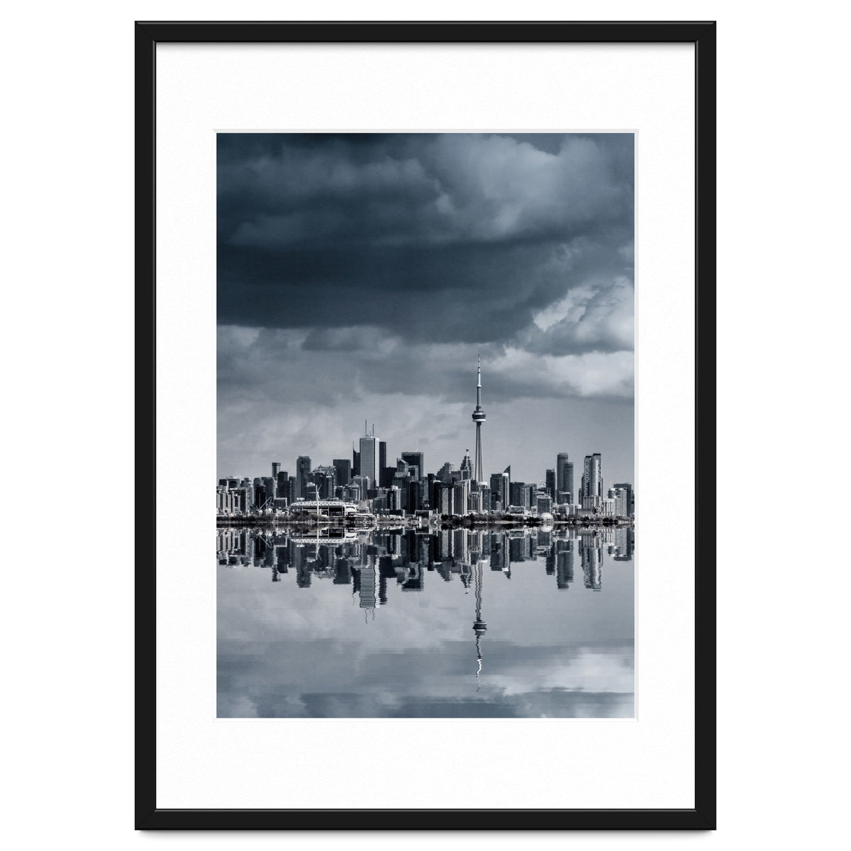 Toronto Skyline From Colonel Samuel Smith Park Reflection No 1