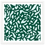 Deep Emrald | Green Terrazzo Pattern | Fun Funky Eclectic Modern Boho Painting thumbnail