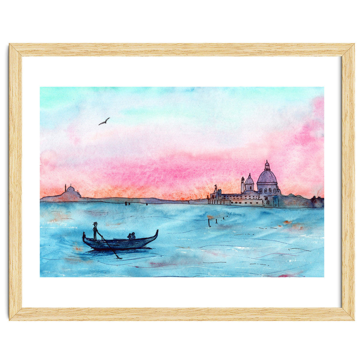 Sunset in Venice || watercolor