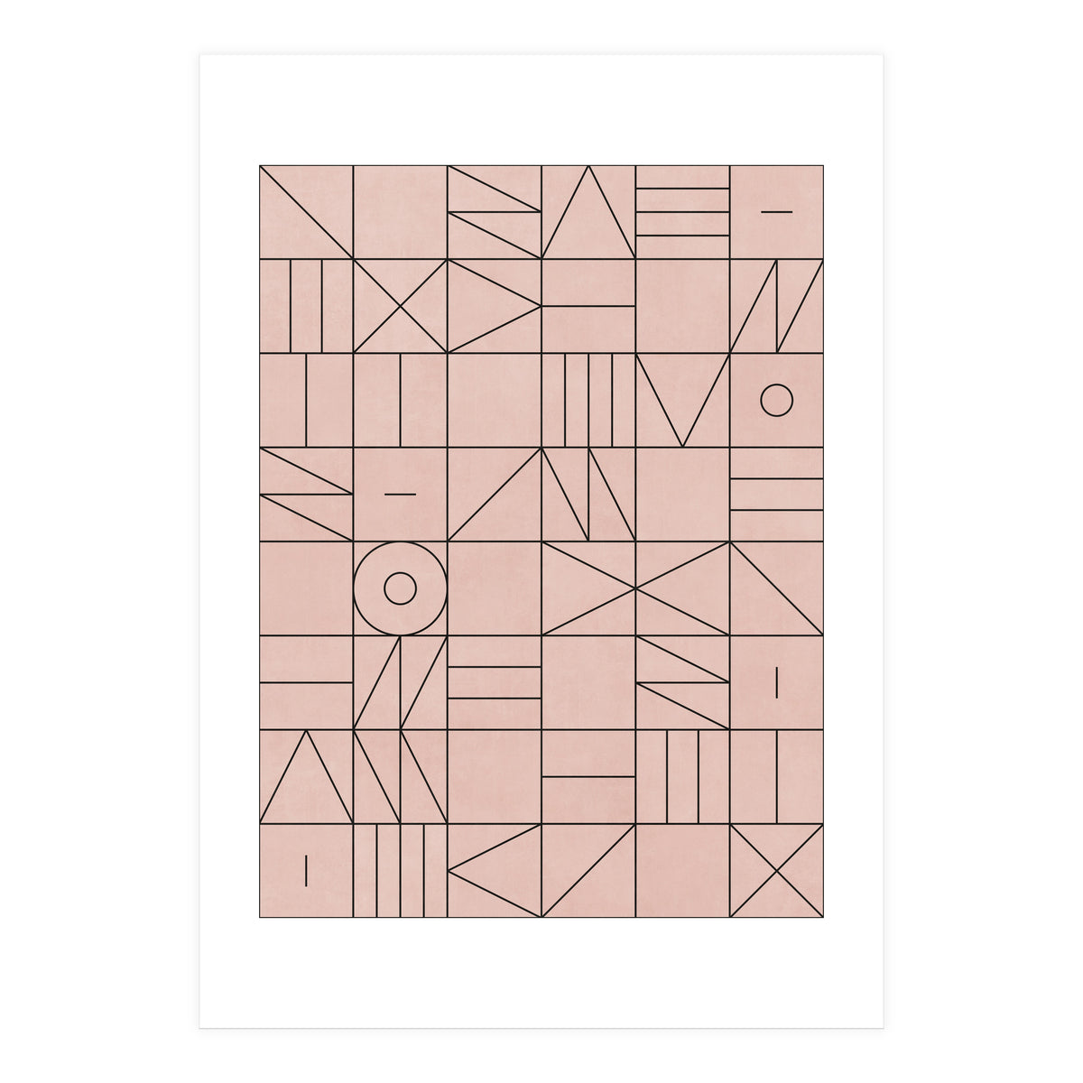 My Favorite Geometric Patterns No.2 - Pale Pink (Print Only)
