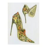 Green stiletto shoes (Print Only) thumbnail