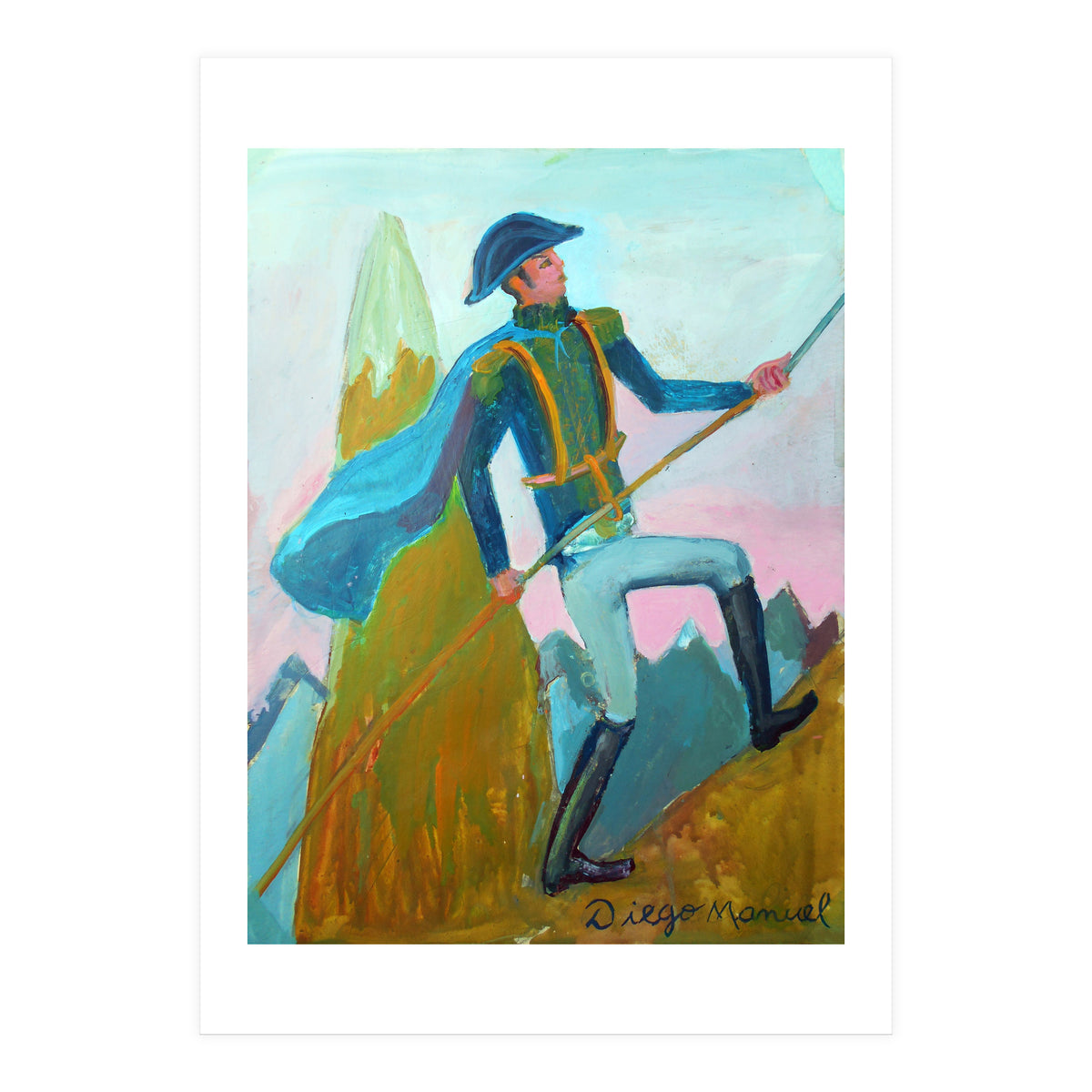 San Martin Cruzando Los Andes (Print Only)