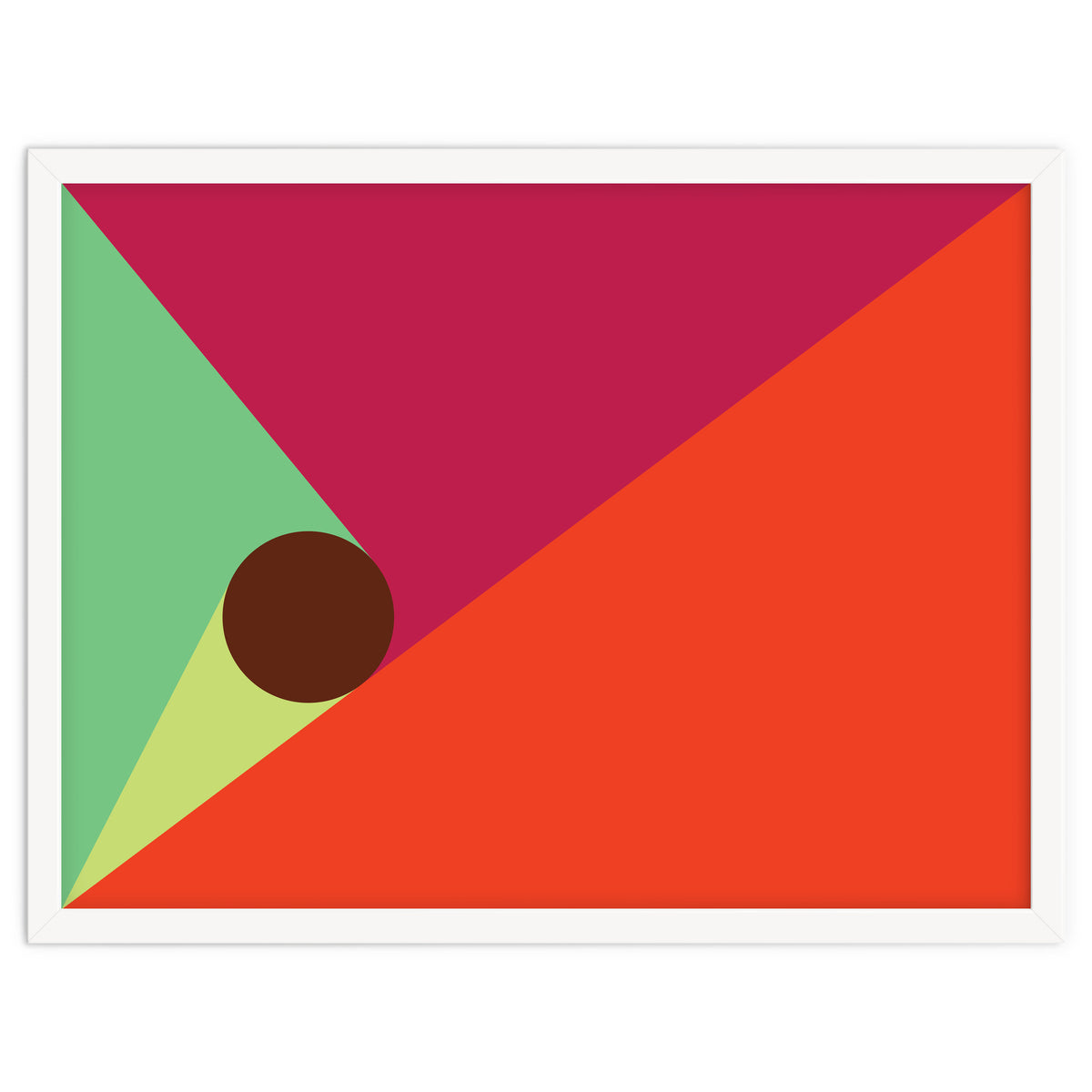 Geometric Shapes No. 25 - orange, mint & purple