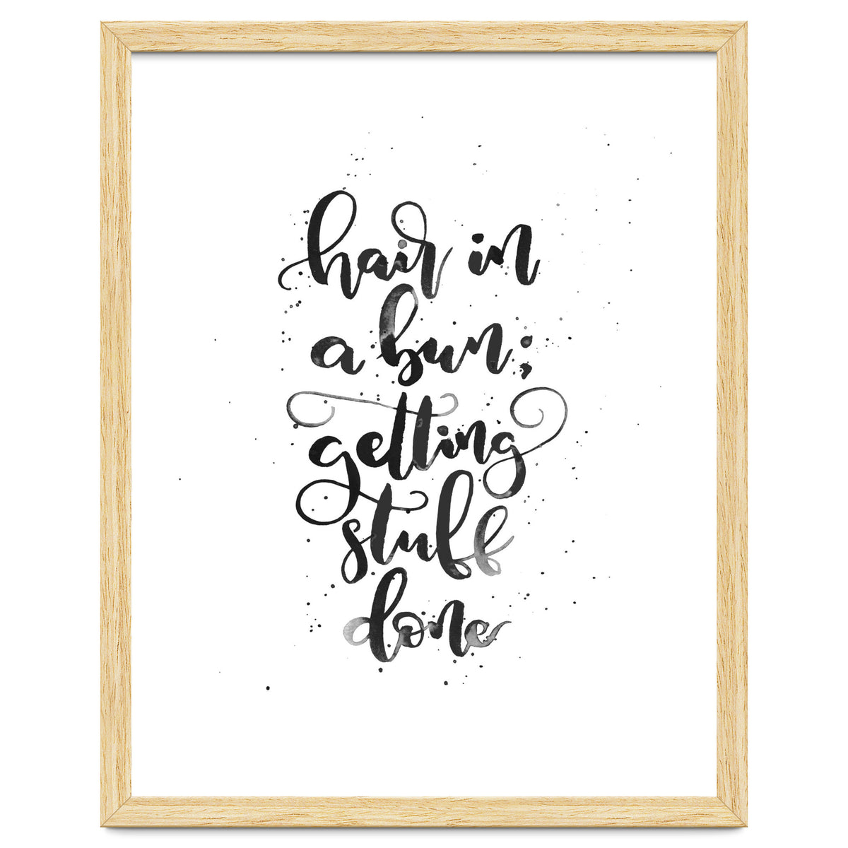 Hair In A Bun Getting Stuff Done