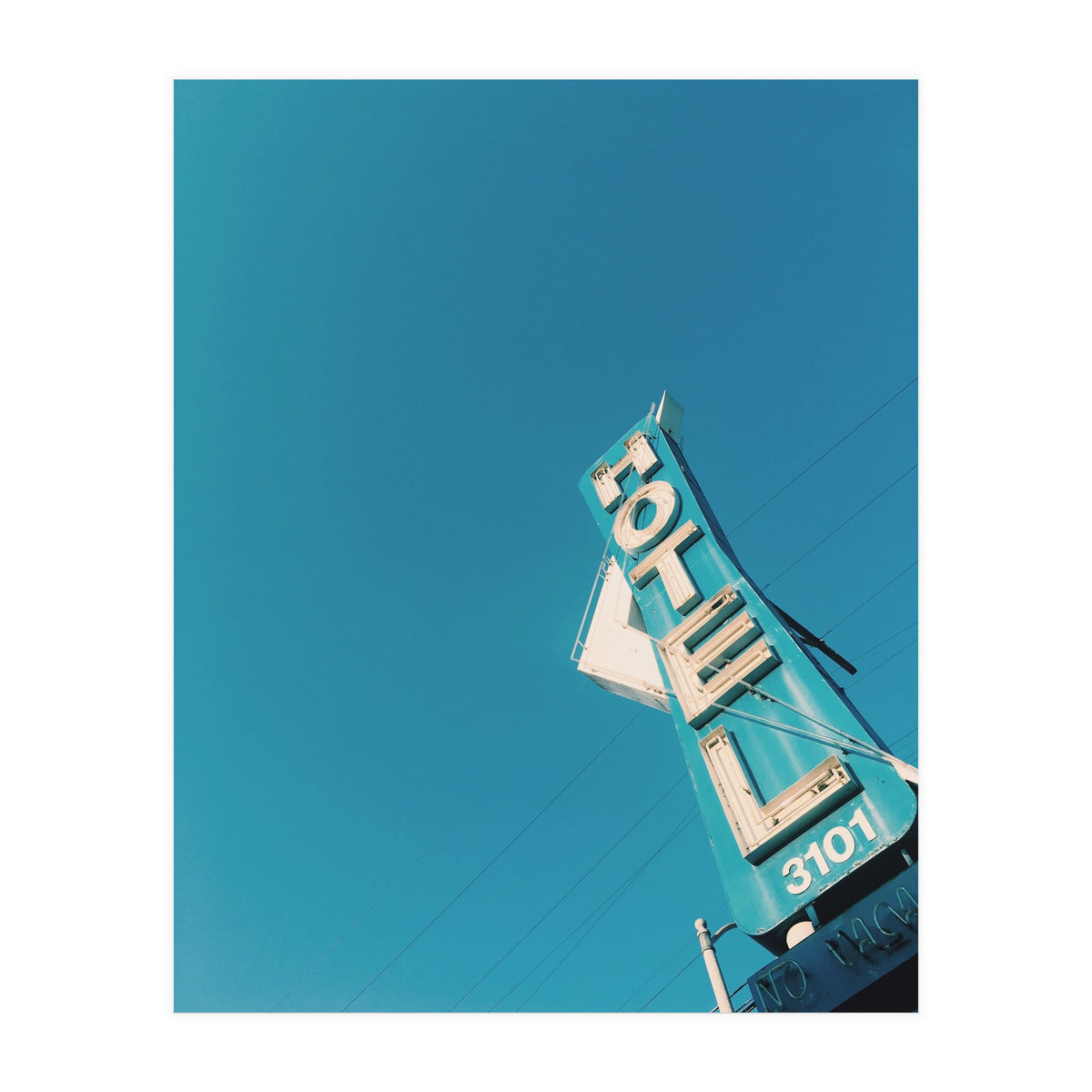 Hotel sign in California (Print Only)