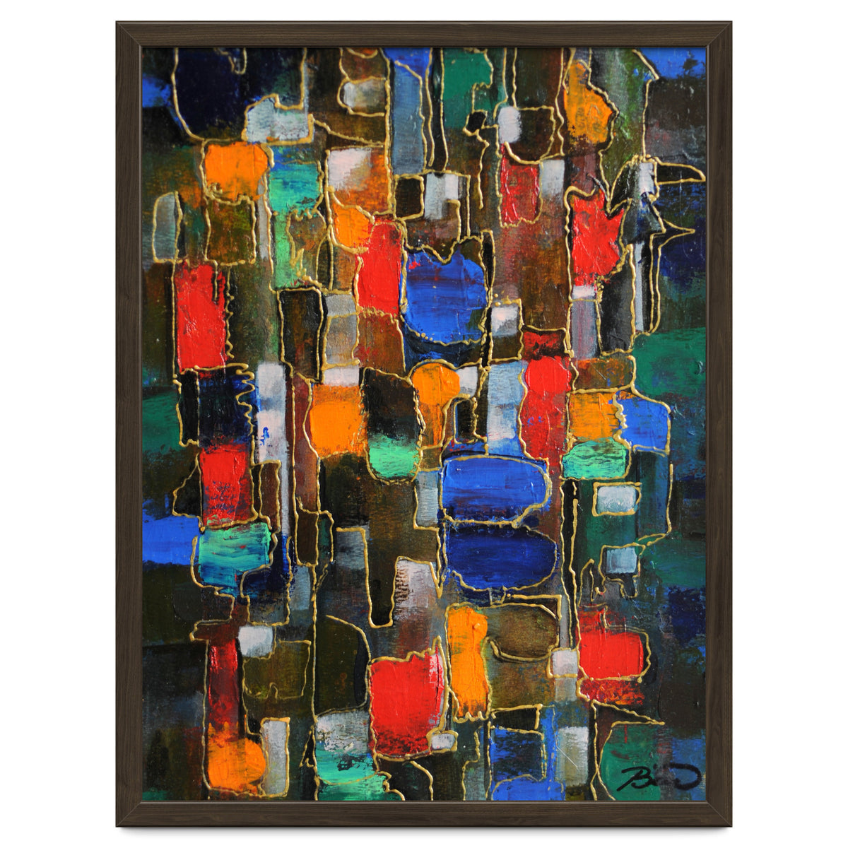 Abstract Brooklyn...38x28.cm. Acrylic