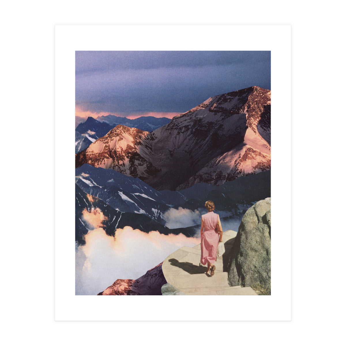 Descending In Pink (Print Only)