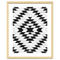 Urban Tribal Pattern No.15 - Aztec - White Concrete