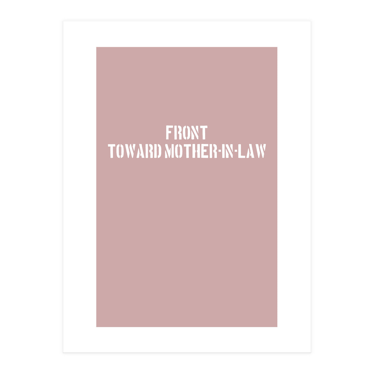 TOWARD MOTHER-IN-LAW (Print Only)