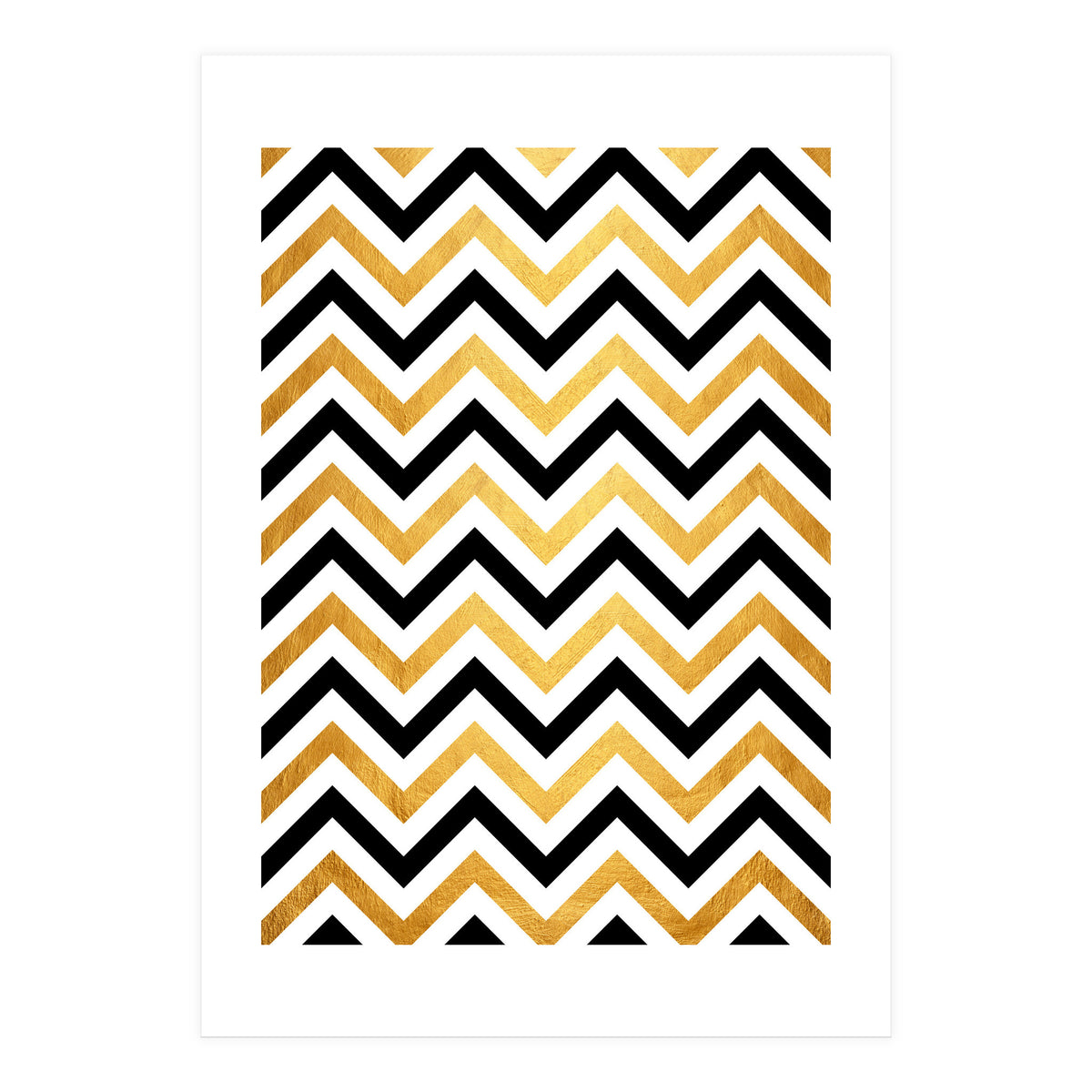 Chevron Golden III (Print Only)