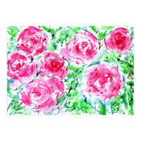 Blooming bouquet || watercolor roses (Print Only)