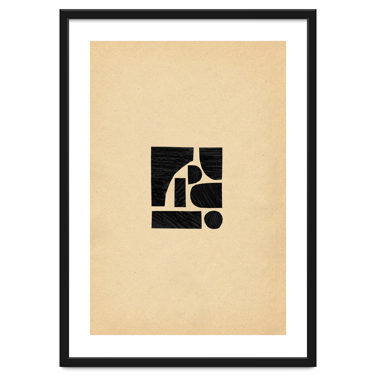 Minimalist black shapes