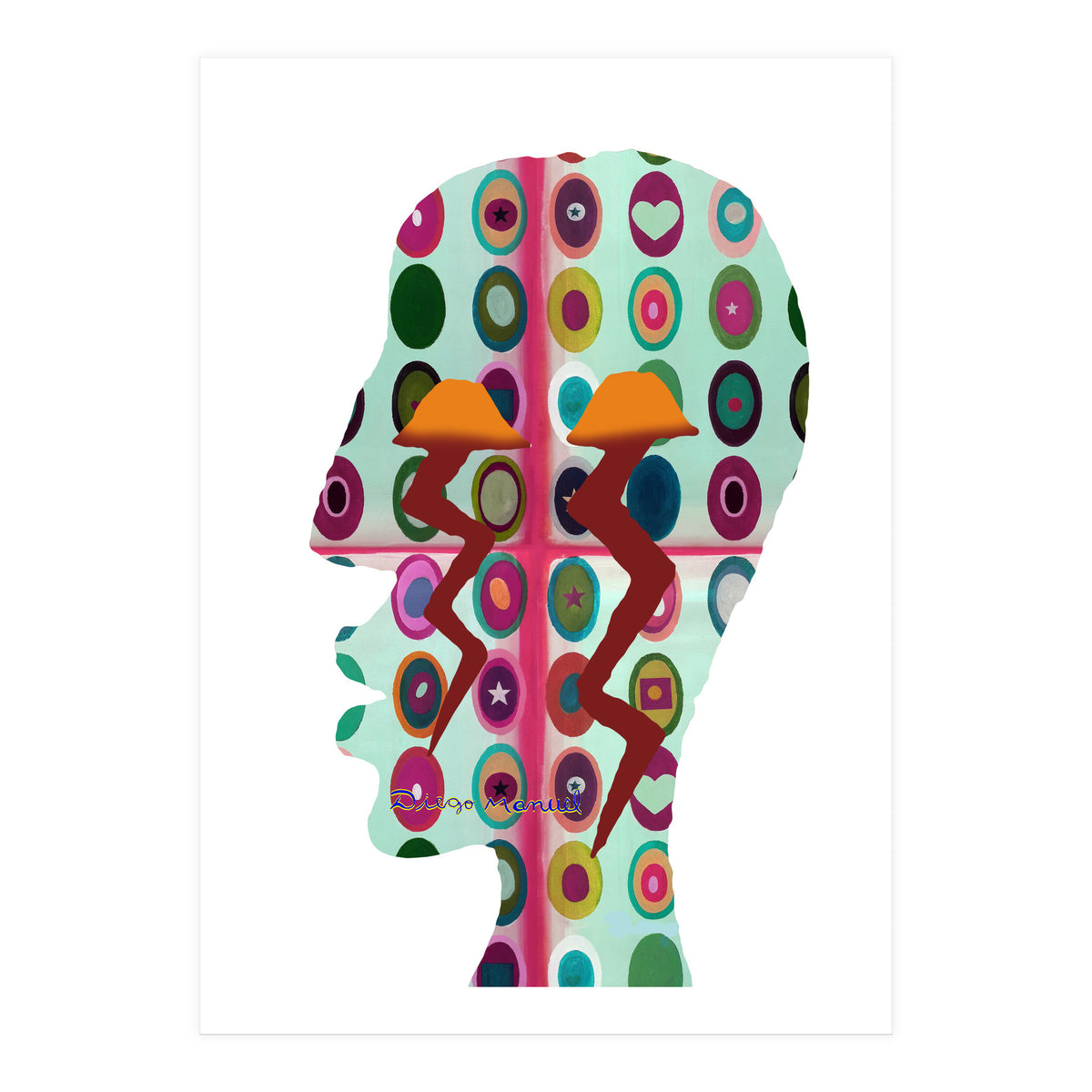 Perfil Con Rayos 10 (Print Only)