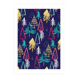 Christmas Pattern Trees (Print Only) thumbnail