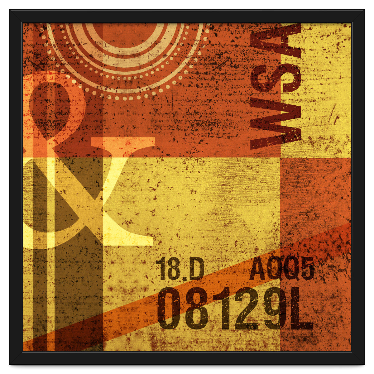 Abstract Industrial Yellow