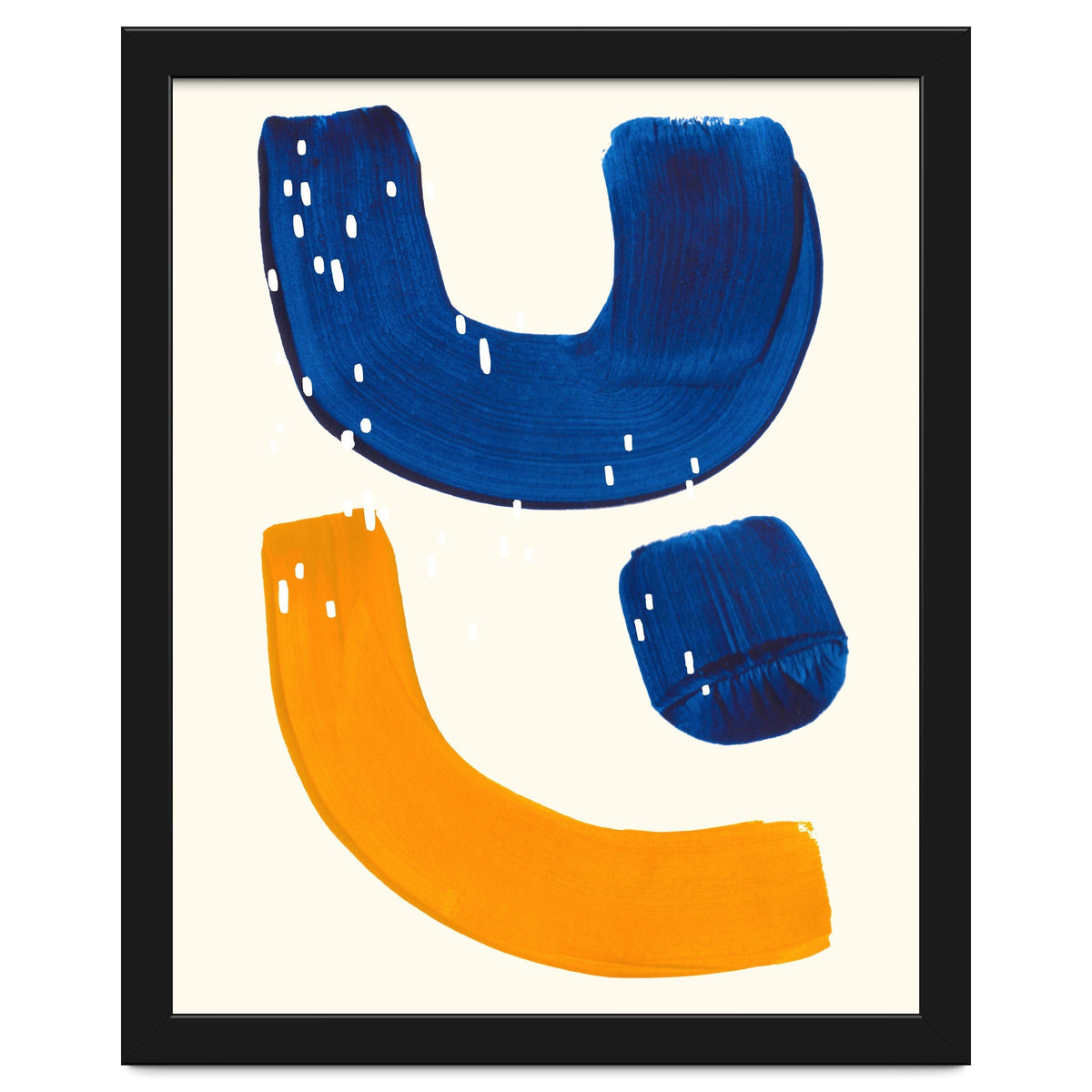 Blue Umbrella For A Yellow Banana