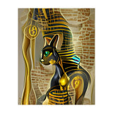 Ancient Egyptian Cat Goddess Bastet AI Art (Print Only) thumbnail