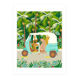 Rikshaw ride with Javan leopards in Bali | Tropical Nature Jungle Bohemian Wildlife Travel (Print Only) thumbnail