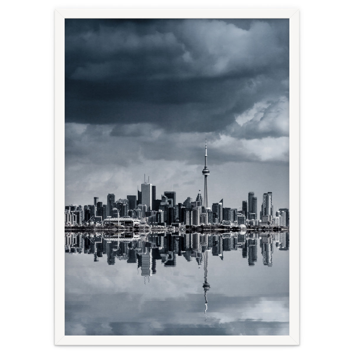 Toronto Skyline From Colonel Samuel Smith Park Reflection No 1