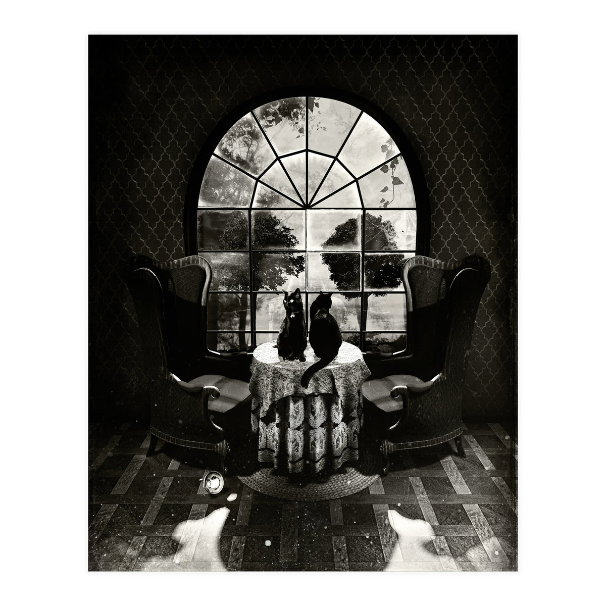 Room Skull Bw (Print Only)