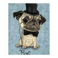 Pug, Gentle Pug (Print Only)