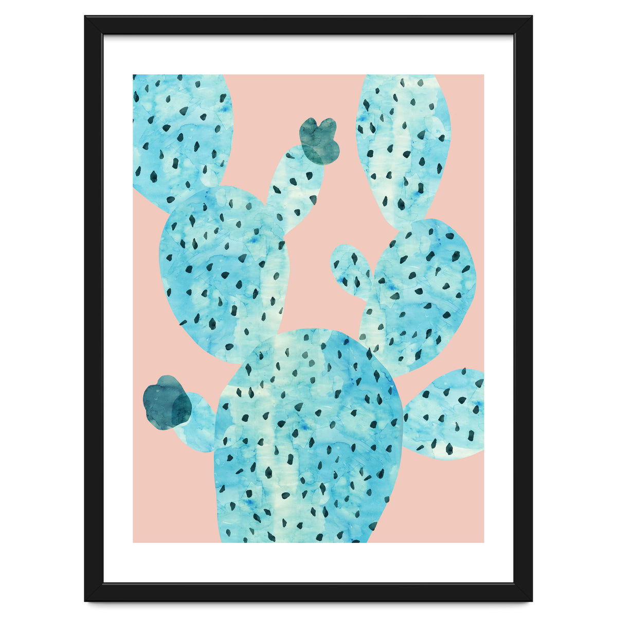 Watercolor of cacti III