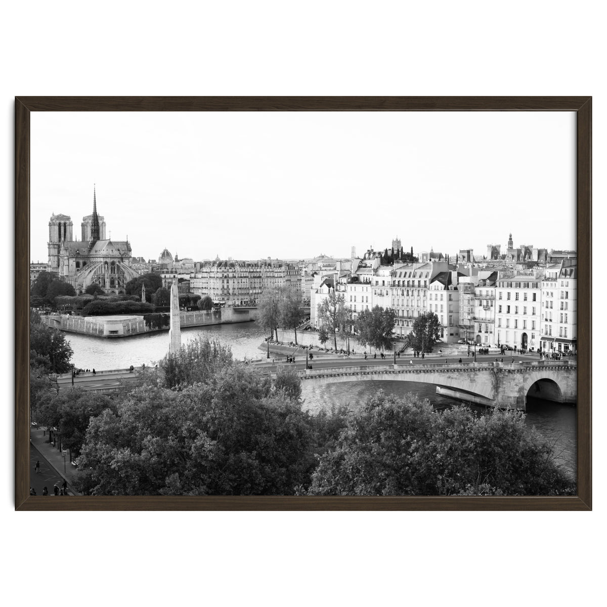 Paris View in Black and White