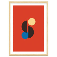 Mid Century Geometric Simple Art Print