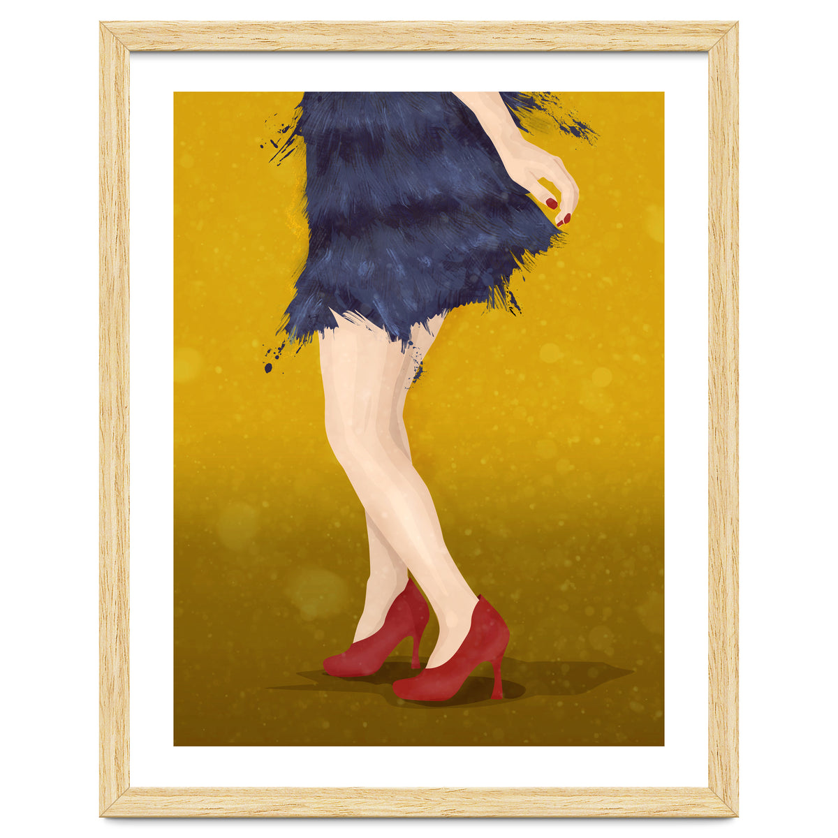 Flapper with red shoes