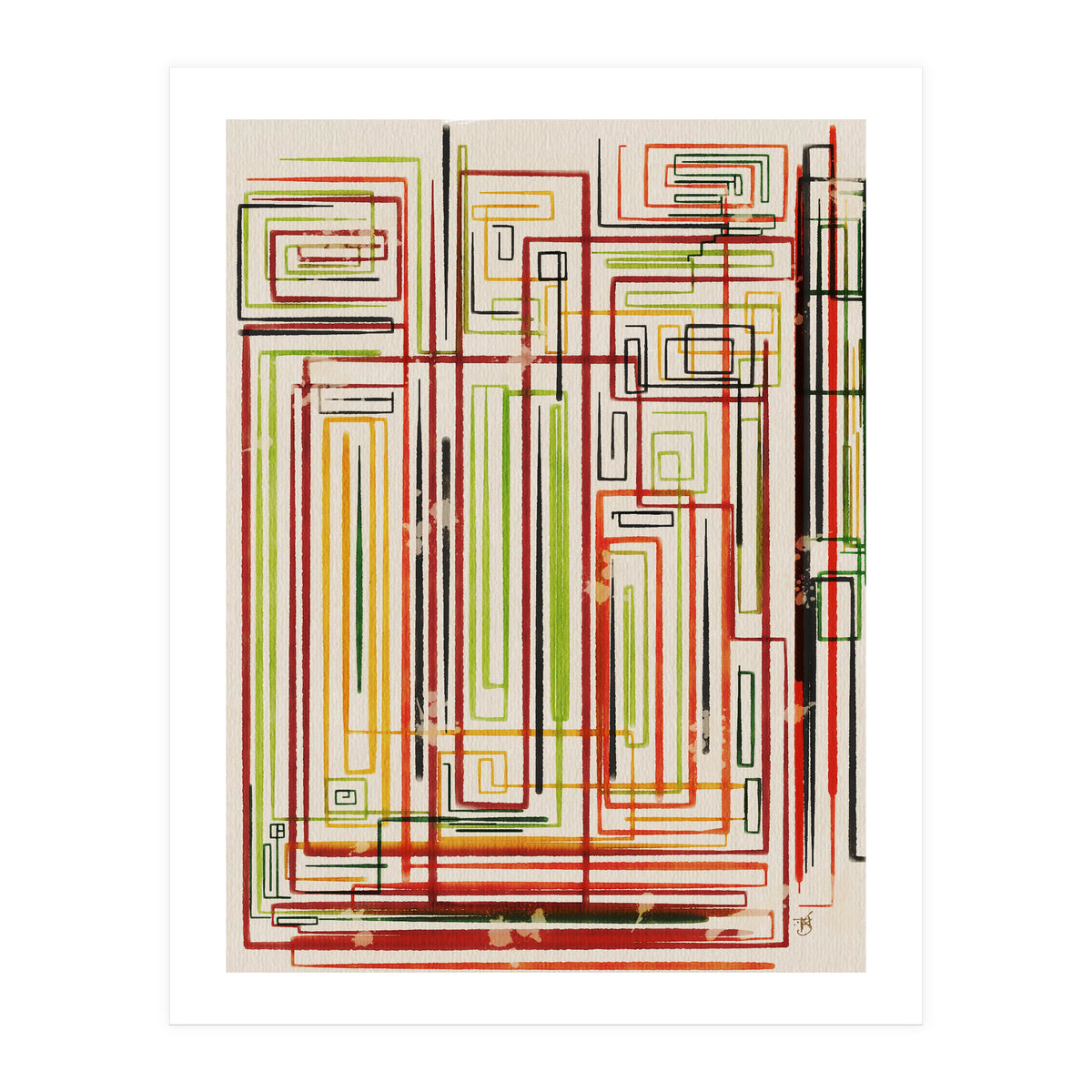 Stuck In Lines (Print Only)