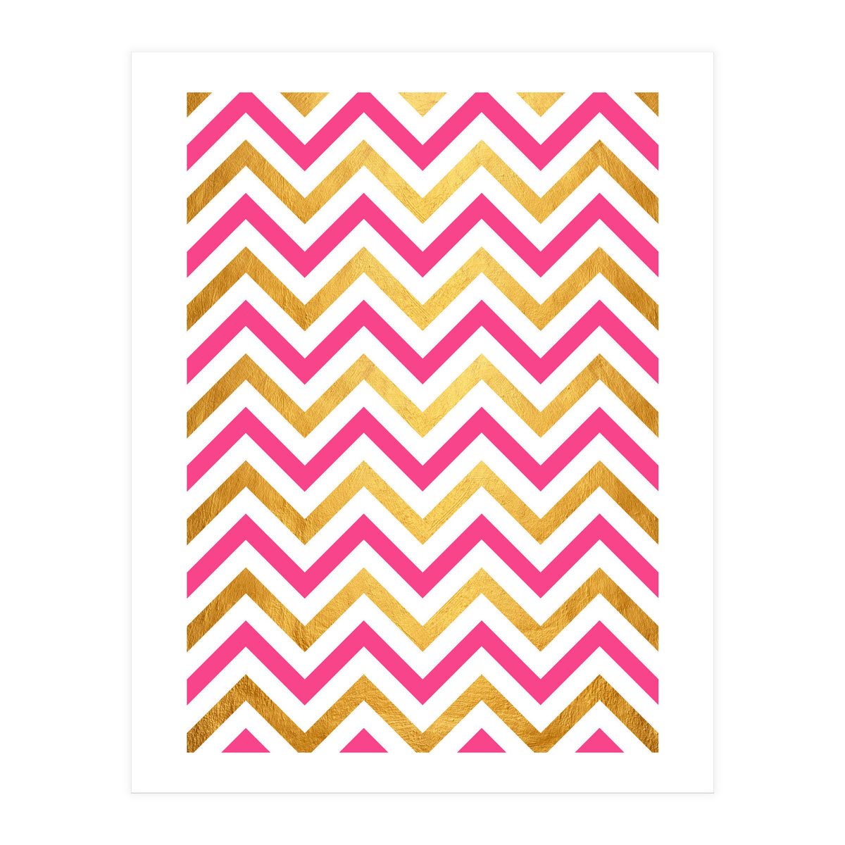Chevron Golden I (Print Only)