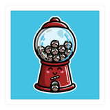Kawaii Cute Christmas Pudding Gumball Machine (Print Only) thumbnail