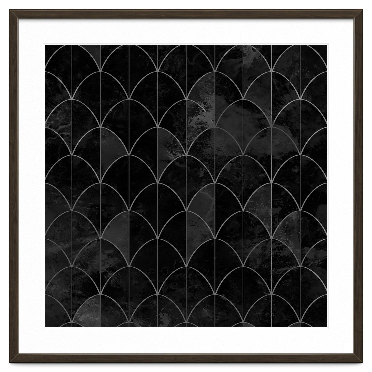 Mermaid scales. Black and white