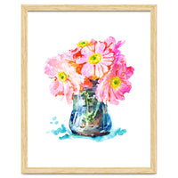 Watercolor Flower Pot