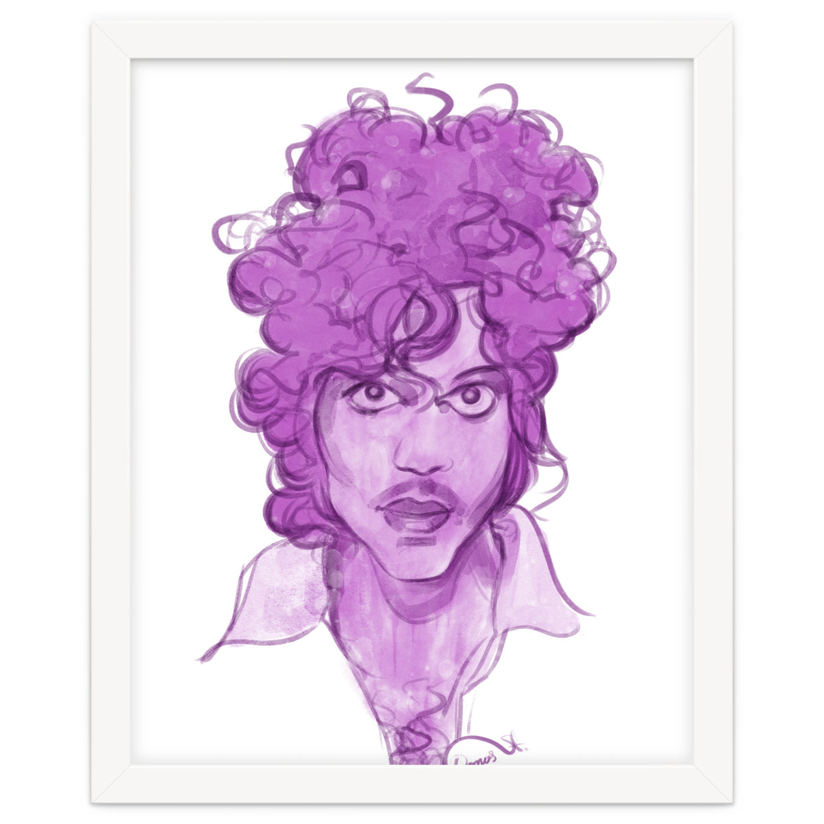 Prince Watercolor illustration