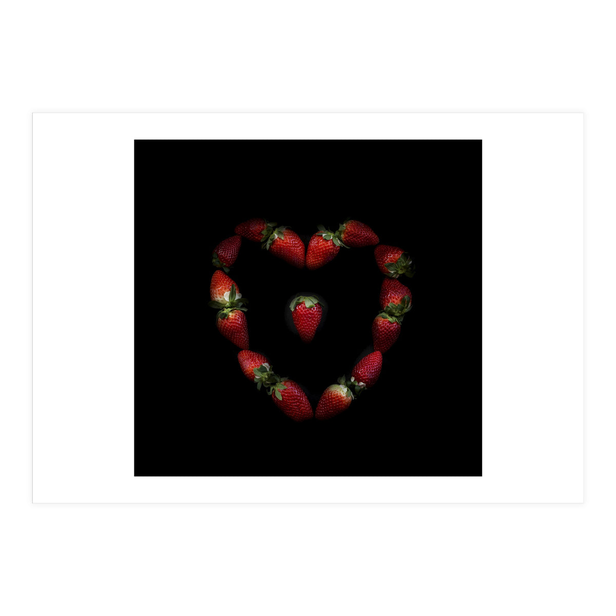 Heart of strawberries (Print Only)