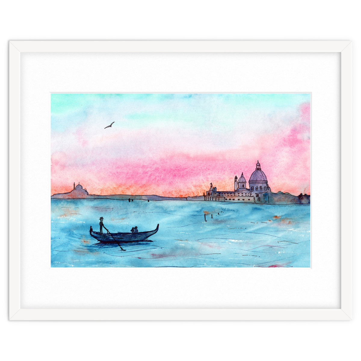 Sunset in Venice || watercolor