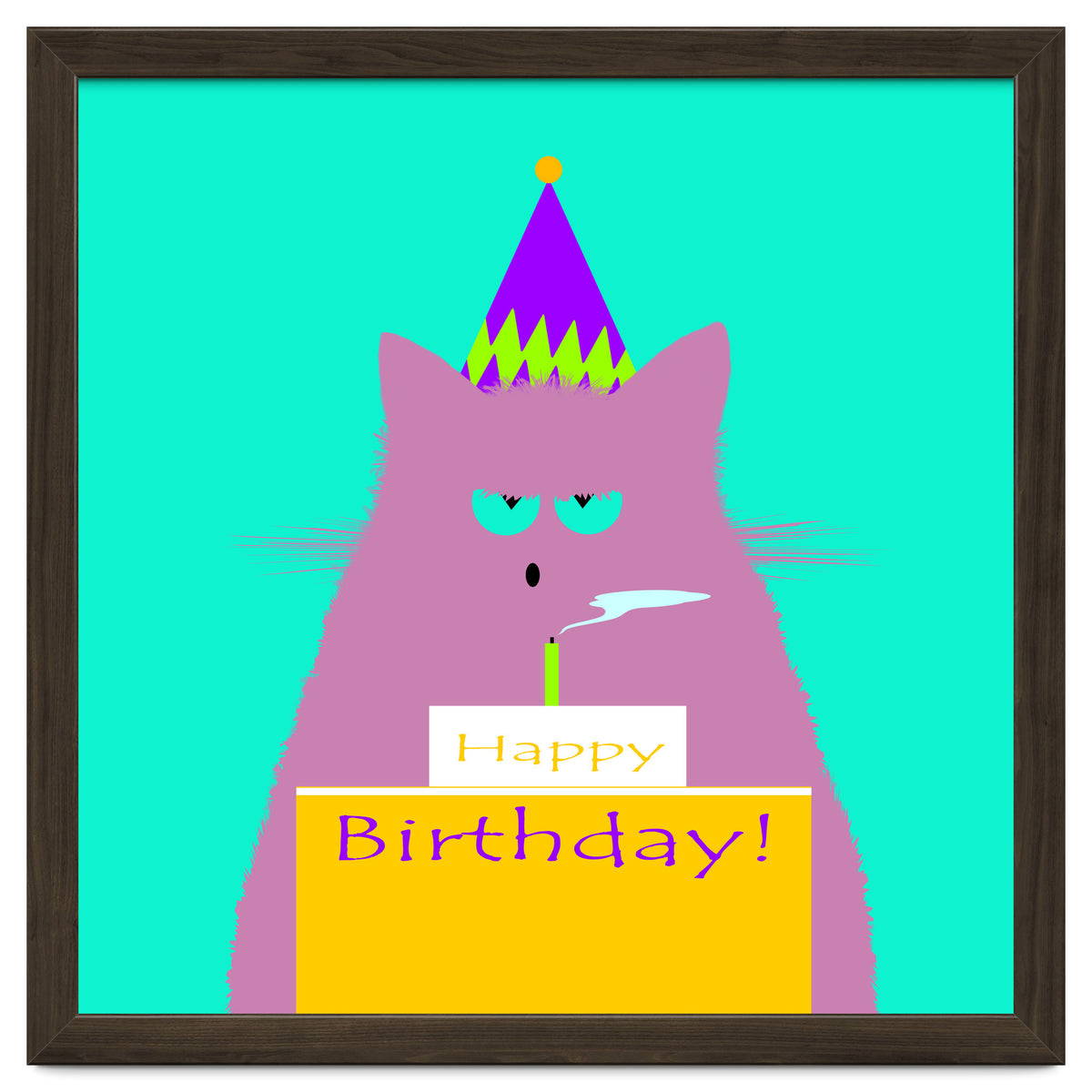 Birthday Lilac Cat