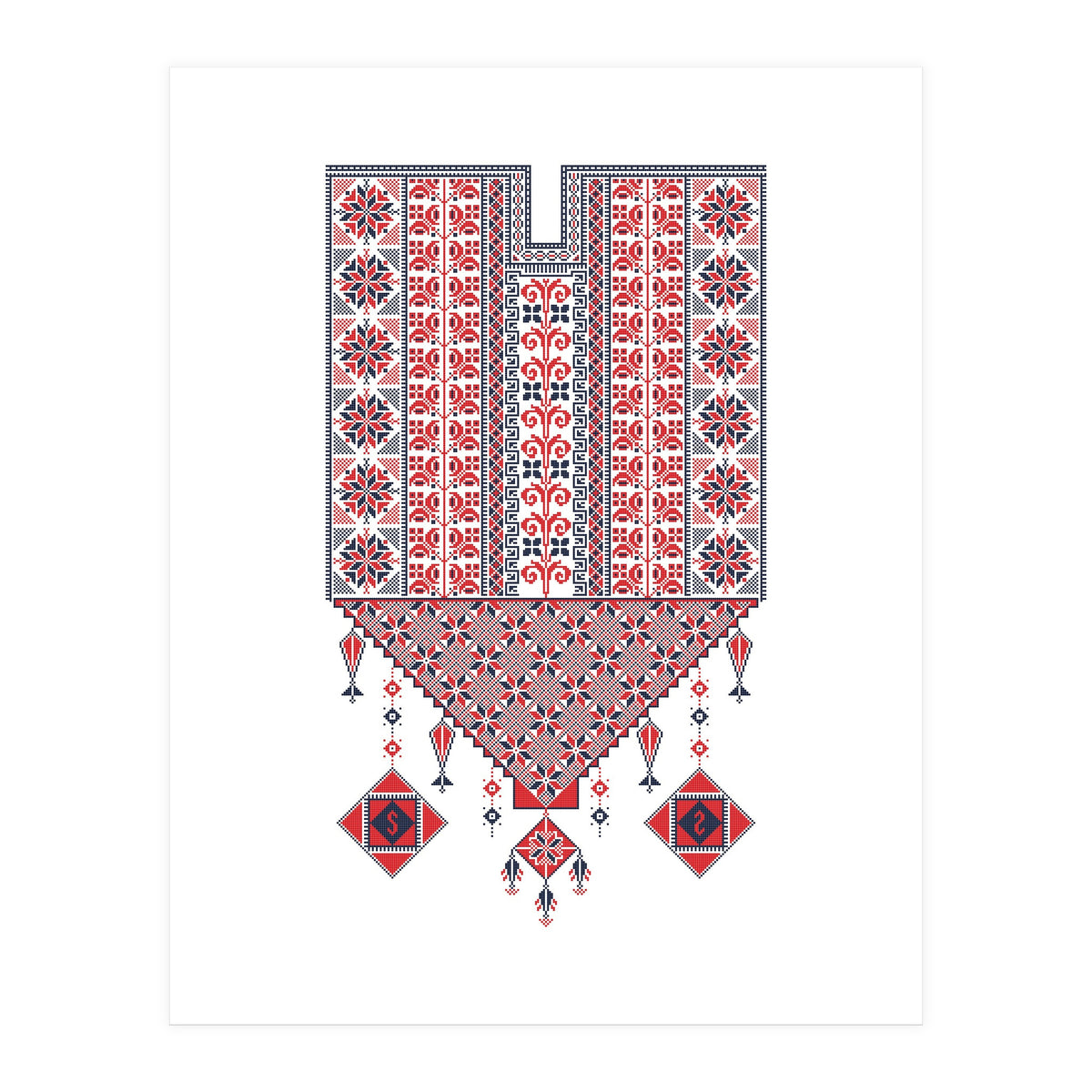 Tatreez Ornament 17 (Print Only)