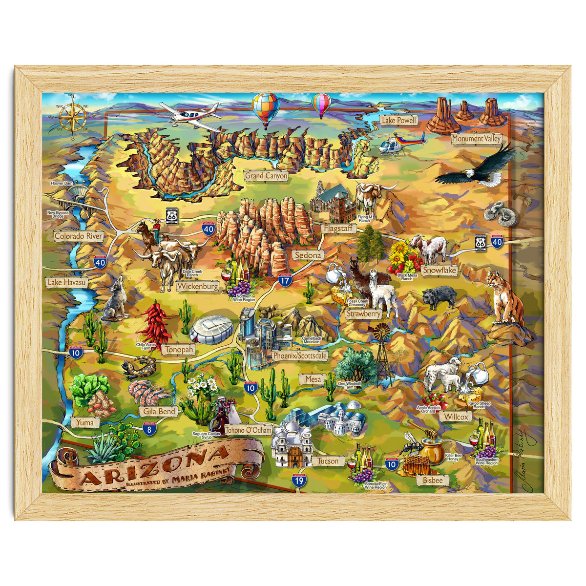 Arizona Illustrated Map