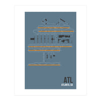 Atlanta Airport Layout (Print Only)