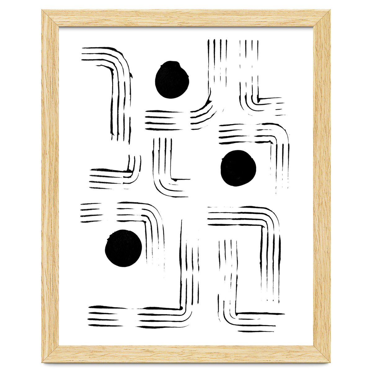 Mid-Century Modern Monochrome Print #1