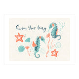 Swim Your Way Seahorse (Print Only) thumbnail